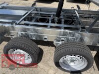 HUMBAUR HTK 3500.31 PROSTEEL I 314 x 175 I 3500 KG I Dreiseitenkipper mit E-Pumpe - Rampenschacht mit Fuhrmann Stahl Bordwand  mit Original Stahlblechaufsatz  kpl. - 600 mm