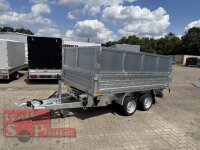 HUMBAUR HTK 3500.31 PROSTEEL I 314 x 175 I 3500 KG I Dreiseitenkipper mit E-Pumpe - Rampenschacht mit Fuhrmann Stahl Bordwand  mit Original Stahlblechaufsatz  kpl. - 600 mm