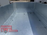 HUMBAUR HTK 3500.31 PROSTEEL I 314 x 175 I 3500 KG I Dreiseitenkipper mit E-Pumpe - Rampenschacht mit Fuhrmann Stahl Bordwand  mit Original Stahlblechaufsatz  kpl. - 600 mm