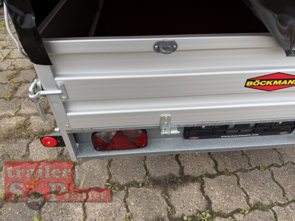 Böckmann TL-AL 3015/20 ALU Tieflader Anhänger - mit Hochplane EDITION Black Bill