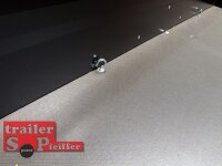 TPV TL-EU2 - SCHWARZ - pulverbeschichtet - Anhänger 750 kg - UE - 100 KM/H - Zurrösen - 13 pol. Stecker