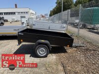 TPV TL-EU2 - SCHWARZ - pulverbeschichtet - Anhänger 750 kg - UE - 100 KM/H - Zurrösen - 13 pol. Stecker