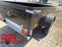TPV TL-EU2 - SCHWARZ - pulverbeschichtet - Anhänger 750 kg - UE - 100 KM/H - Zurrösen - 13 pol. Stecker