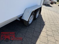 BLYSS Kofferanhänger F2736HTD, AERO 353x150x180cm - 100 KM/H - Zurrleisten - Heckstützen