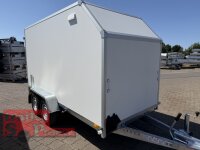 BLYSS Kofferanhänger F2736HTD, AERO 353x150x180cm - 100 KM/H - Zurrleisten - Heckstützen