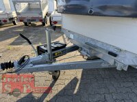 Gebraucht I  EDUARD 3318 -GD- 3-Seitenkipper, Auffahrschienen, Bordwände 40cm -2700kg- E & H-Pumpe - Lfh: 63cm -195/50R13 mit Hochplane SP-Line  - Schiebeplanen - Heckrollo - 100 KM/H uvm