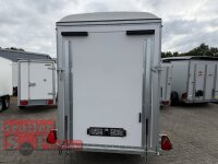 BLYSS Kofferanhänger FL1331HC - 310x160x180cm - 100 KM/H - Tür/Rampe Kombination - Stützen - POLY Bug und Haube