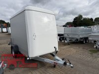 BLYSS ALU Kofferanhänger FL1331HC - 310x160x180cm - 100 KM/H - Tür/Rampe Kombination - Stützen - POLY Bug und Haube