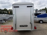 BLYSS ALU Kofferanhänger FL1331HC - 310x160x180cm - 100 KM/H - Tür/Rampe Kombination - Stützen - POLY Bug und Haube