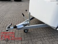 BLYSS Kofferanhänger FL1336HC - 360x160x180cm - 100 KM/H - Tür/Rampe Kombination - Stützen - POLY Bug und Haube