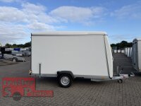 BLYSS Kofferanhänger FL1336HC - 360x160x180cm - 100 KM/H - Tür/Rampe Kombination - Stützen - POLY Bug und Haube