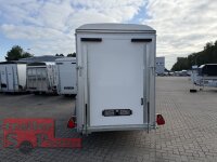 BLYSS Kofferanhänger FL1336HC - 360x160x180cm - 100 KM/H - Tür/Rampe Kombination - Stützen - POLY Bug und Haube