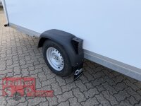 BLYSS Kofferanhänger FL1336HC - 360x160x180cm - 100 KM/H - Tür/Rampe Kombination - Stützen - POLY Bug und Haube
