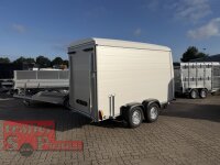 BLYSS ALU Kofferanhänger FL2736HTC ALU - 360x160x180cm - 100 KM/H - Tür/Rampe Kombination - Stützen - POLY Bug und Haube