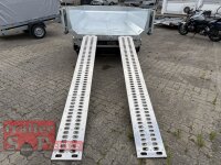 Lorries PW35-3016 3,5T Dumper Mulde - Muldenanhänger Kippmulde 3500 KG / E-Pumpe - ALU Rampen - Stützen