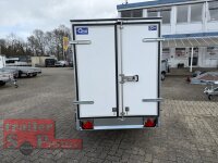 BLYSS Kofferanhänger F752413.15D 250x135x150cm 750 KG  GEBREMST - 100 KM/H - Zurrleisten - Heckstützen