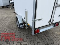BLYSS Kofferanhänger F752413.15D 250x135x150cm 750 KG  GEBREMST - 100 KM/H - Zurrleisten - Heckstützen