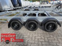 Vlemmix 20FT Container Anhänger 3500 KG Plattform 600x244 - 3 x Achse je 1350 KG TWISTLOCK