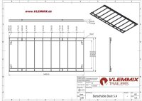 Vlemmix Wechselpritsche Anhänger 3500 KG Plattform 540x244 - 2 x Achse je 1800 KG