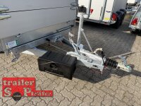 EDUARD 3518 -GD- 3 Seitenkipper, Auffahrschienen, Bordwände 30cm -3500kg- E & H-Pumpe - Lfh: 66cm -195/50R13 ALU Aufsatz - Flachplane mit Bügeln - Staukiste