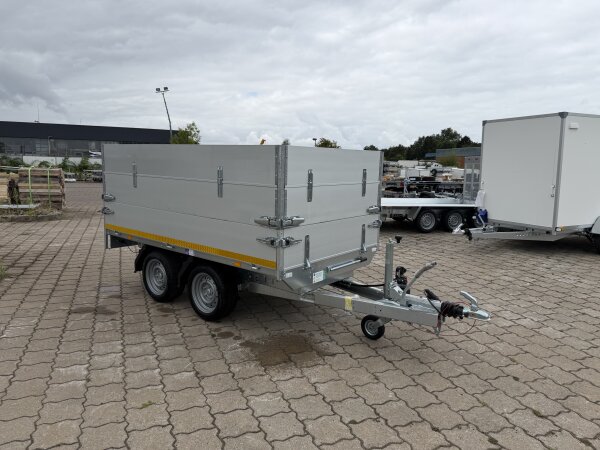 Transportschaden /  EDUARD 2514 -GD- Heckkipper, Bordwände 30cm -2000kg- H-Pumpe - Lfh: 63cm -195/50R13 mit 60cm ALU Aufsatz