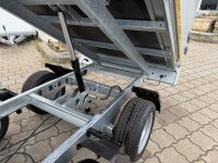 Transportschaden /  EDUARD 2514 -GD- Heckkipper, Bordwände 30cm -2000kg- H-Pumpe - Lfh: 63cm -195/50R13 mit 60cm ALU Aufsatz