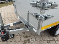 Transportschaden /  EDUARD 2514 -GD- Heckkipper, Bordwände 30cm -2000kg- H-Pumpe - Lfh: 63cm -195/50R13 mit 60cm ALU Aufsatz