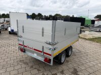 Transportschaden /  EDUARD 2514 -GD- Heckkipper, Bordwände 30cm -2000kg- H-Pumpe - Lfh: 63cm -195/50R13 mit 60cm ALU Aufsatz