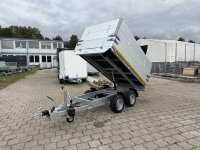 Transportschaden /  EDUARD 2514 -GD- Heckkipper, Bordwände 30cm -2000kg- H-Pumpe - Lfh: 63cm -195/50R13 mit 60cm ALU Aufsatz