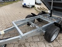 Transportschaden /  EDUARD 2514 -GD- Heckkipper, Bordwände 30cm -2000kg- H-Pumpe - Lfh: 63cm -195/50R13 mit 60cm ALU Aufsatz