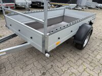 Aussteller / HUMBAUR Startrailer H 132513 ALU 1300 kg gebremst 251 x 131 mit Reling und H-Gestell
