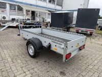 Aussteller / HUMBAUR Startrailer H 132513 ALU 1300 kg gebremst 251 x 131 mit Reling und H-Gestell