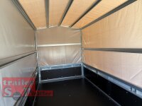 martz HOLZ 264 - 750 kg Anhänger - 264 x 126  - Reling mit ECO Hochplane 140 cm Innenhöhe - SB