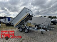 EDUARD 2615 -GD- Heckkipper, Bordwände 30cm -2000kg- H-Pumpe - Lfh: 63cm -195/50R13 mit Stahl - Kastenaufsatz
