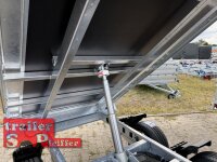EDUARD 2615 -GD- Heckkipper, Bordwände 30cm -2000kg- H-Pumpe - Lfh: 63cm -195/50R13 mit Stahl - Kastenaufsatz