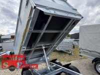 EDUARD 2615 -GD- Heckkipper, Bordwände 30cm -2000kg- H-Pumpe - Lfh: 63cm -195/50R13 mit Stahl - Kastenaufsatz