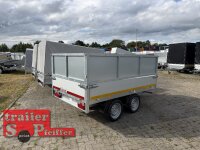 EDUARD 2615 -GD- Heckkipper, Bordwände 30cm -2000kg- H-Pumpe - Lfh: 63cm -195/50R13 mit Stahl - Kastenaufsatz