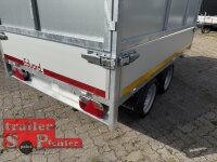 EDUARD 2615 -GD- Heckkipper, Bordwände 30cm -2000kg- H-Pumpe - Lfh: 63cm -195/50R13 mit Stahl - Kastenaufsatz