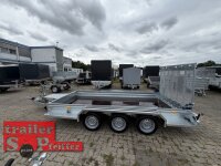 Saris MG 400 182 3500 3 S Tieflader Baumaschinentransporter TRIDEM mit Heckrampe
