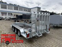 Saris MG 400 182 3500 3 S Tieflader Baumaschinentransporter TRIDEM mit Heckrampe