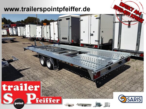 Saris AT 471 202 3000 2 K - 3000 kg kippbarer Autotransporter Trailer 471 x 202 cm