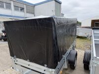 Aussteller / Brenderup 2260 SUB 750 - 258 x 128 x 40 Vorder und Rückwand klappbar - ungebremst 750 KG mit Hochplane SP-Line und Stützrad