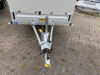 Aussteller / HUMBAUR HA 133015  KV ALU 1300 kg gebremst 303 x 150 mit Hochplane SP-Line - Heckrollo