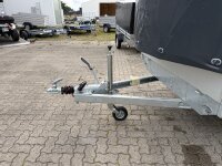 Aussteller /  EDUARD 3318 -GD- Hochlader, Bordwände 30cm -2000kg- Lfh: 72cm -155R13 mit Hochplane SP-Line vorne RUND - Schiebeplane beidseitig - Heckrollo