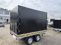 Aussteller /  EDUARD 2615 -GD- Heckkipper, Bordwände 30cm -2000kg- H-Pumpe - Lfh: 72cm -155R13 mit Hochplane SP-Line