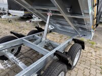 Aussteller /  EDUARD 2615 -GD- Heckkipper, Bordwände 30cm -2000kg- H-Pumpe - Lfh: 72cm -155R13 mit Hochplane SP-Line
