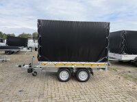Aussteller /  EDUARD 2615 -GD- Heckkipper, Bordwände 30cm -2000kg- H-Pumpe - Lfh: 72cm -155R13 mit Hochplane SP-Line