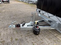 Aussteller /  EDUARD 2615 -GD- Heckkipper, Bordwände 30cm -2000kg- H-Pumpe - Lfh: 72cm -155R13 mit Hochplane SP-Line