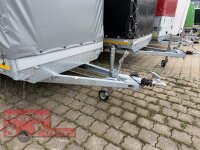 Aussteller / EDUARD 4020 -GD- Hochlader, Bordwände 30cm -2700kg- Lfh: 63cm -195/50R13 mit Hochplane SP-Line mit Rollfix beidseitig