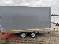 Aussteller / EDUARD 4020 -GD- Hochlader, Bordwände 30cm -2700kg- Lfh: 63cm -195/50R13 mit Hochplane SP-Line mit Rollfix beidseitig